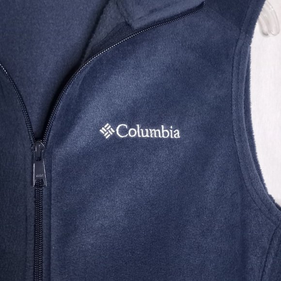 Columbia Men's Blue Sleeveless Outdoor Sports Fleece Vest Size SM - Picture 5 of 8